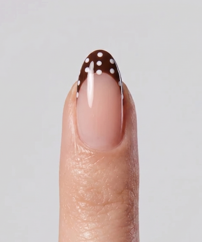 Mocha Dots - Soft Gel Press-On Nails