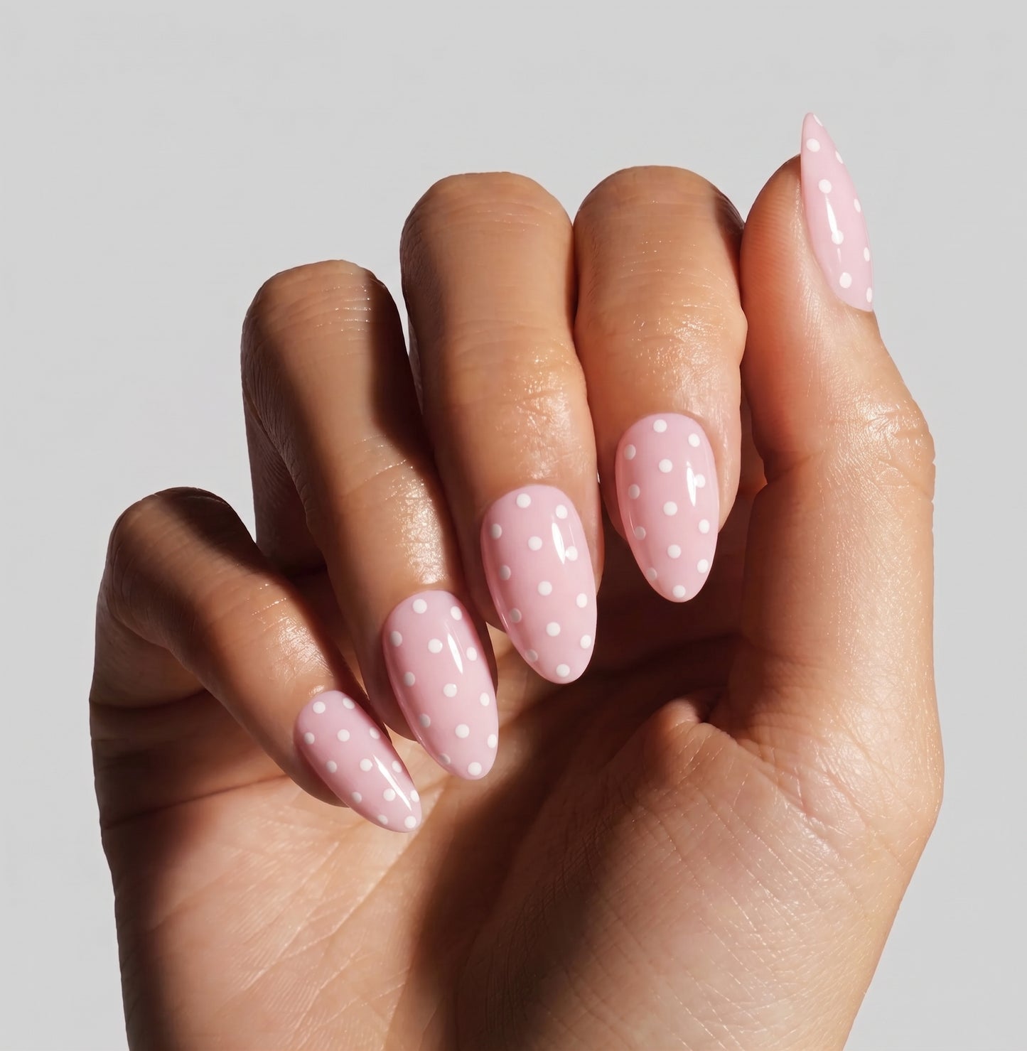 Pink Polkadot - Soft Gel Press-On Nails