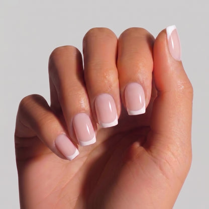 Classic square French - Soft Gel Press-On Nails