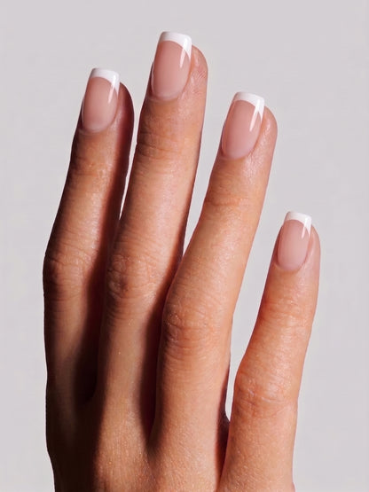 Classic square French - Soft Gel Press-On Nails