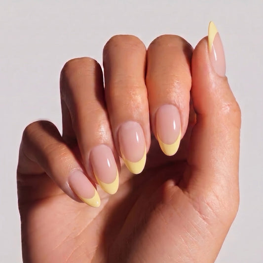 Butter Yellow French - Soft Gel Press-On Nails